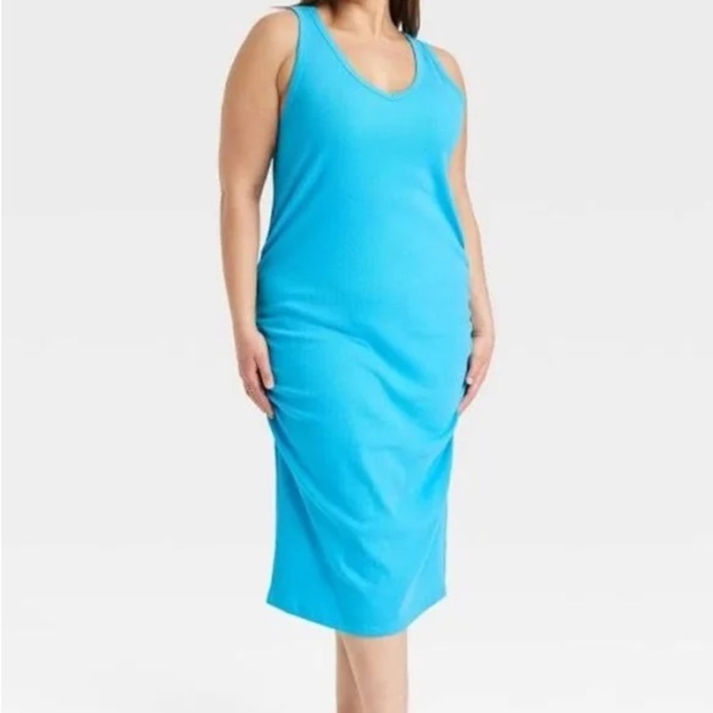 a new day Women's Blue Midi Dress